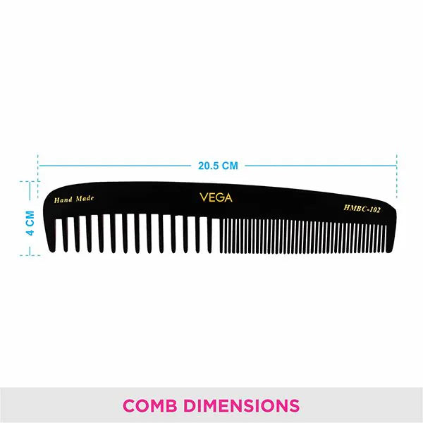 VEGA HANDMADE BLACK HAIR COMB HMBC 102