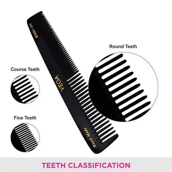 VEGA HANDMADE BLACK HAIR COMB HMBC 104