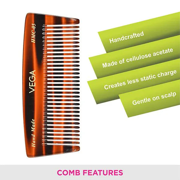 VEGA HANDMADE HAIR COMB HMC 05 PCS