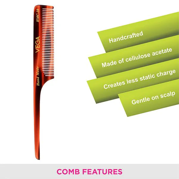 VEGA HANDMADE HAIR COMB HMC 10 PCS
