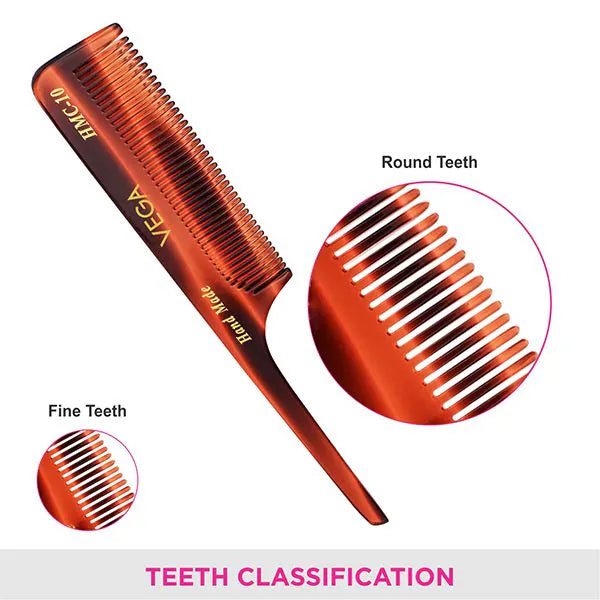 VEGA HANDMADE HAIR COMB HMC 10 PCS