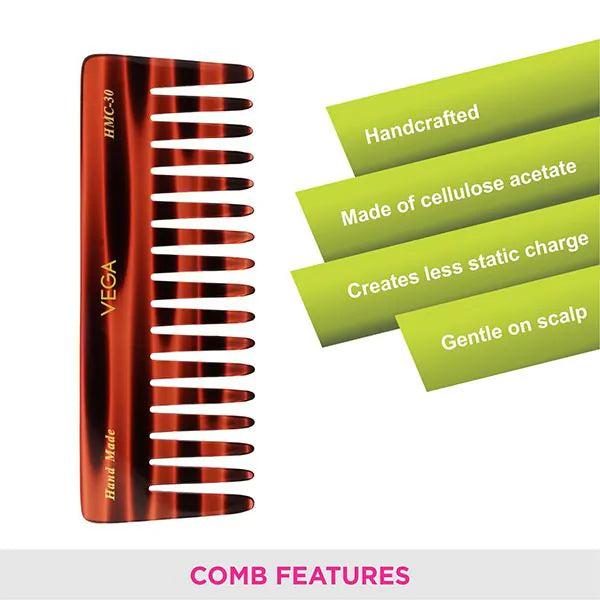 VEGA HANDMADE HAIR COMB HMC 30 PCS