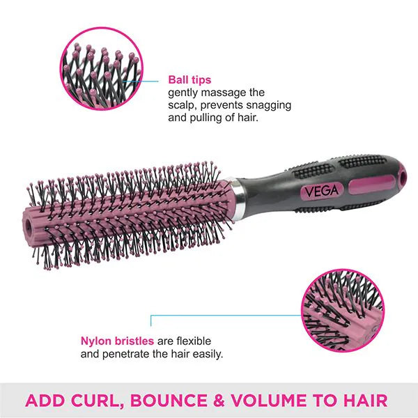 VEGA ROUND HAIR BRUSH E6-RB PCS