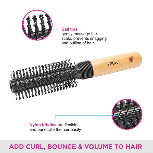 VEGA ROUND HAIR BRUSH E8-RB PCS