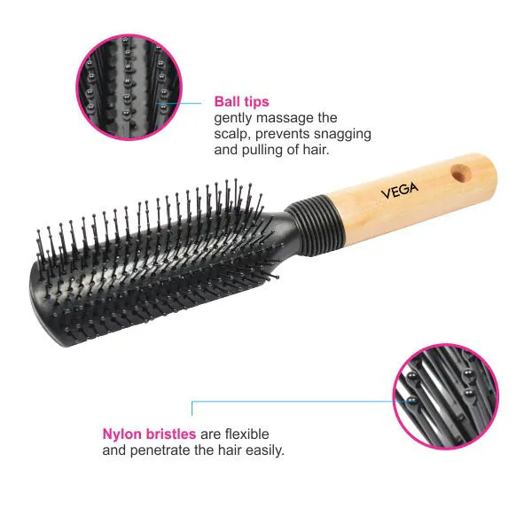 VEGA FLAT HAIR BRUSH E8 FB