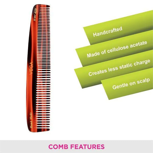 VEGA HANDMADE HAIR COMB HMC 02D PCS