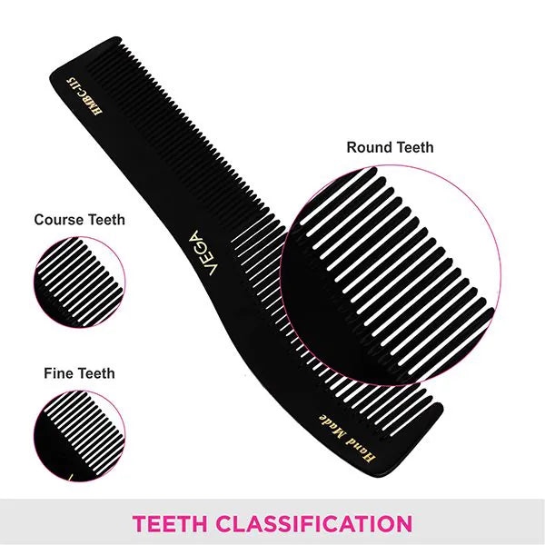 VEGA HANDMADE BLACK HAIR COMB HMBC 115