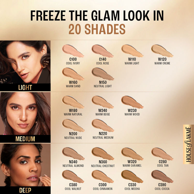 LAKME 9TO5 POWERPLAY PRIMING FOUNDATION W240 WARM BEIGE 25 ML
