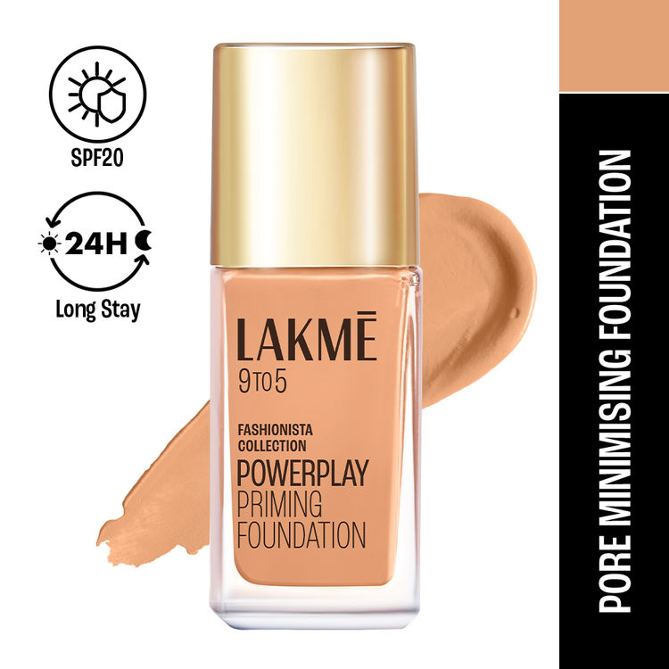 LAKME 9TO5 POWERPLAY PRIMING FOUNDATION W240 WARM BEIGE 25 ML