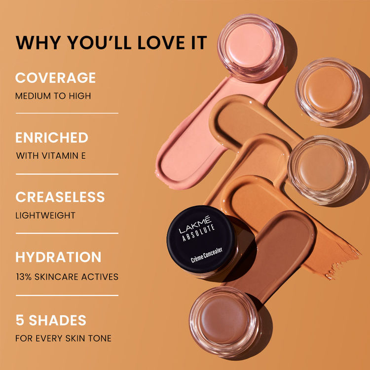 LAKME UNREAL COVER CREME CONCEALER 24 BEIGE 3.9G