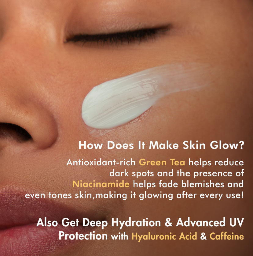 MCAFFEINE SUNSCREEN SPF 50 GREEN TEA