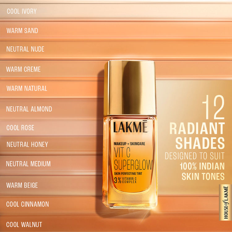 LAKME VITAMIN-C SUPERGLOW PERFECTING TINT C100 COOL IVRY 25ML