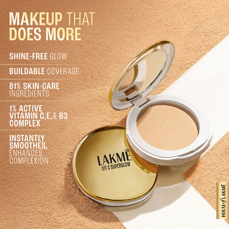LAKME VITAMIN-C SUPERGLOW COMPACT 16 SAND 8G