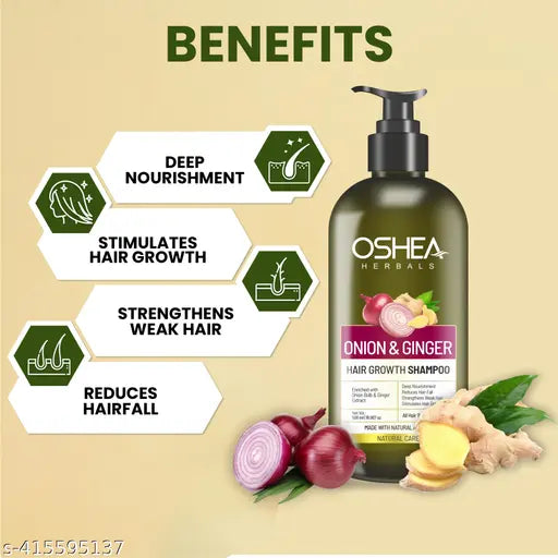OSHEA ONION & GINGER HAIR GROWTH SHAMPOO 300ML