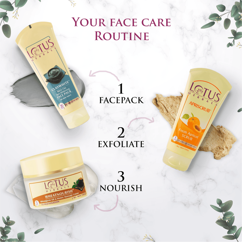 लोटस हर्बल्स क्लेवाइट ब्लैक क्ले स्किन व्हाइटनिंग फेस पैक 60 ग्राम