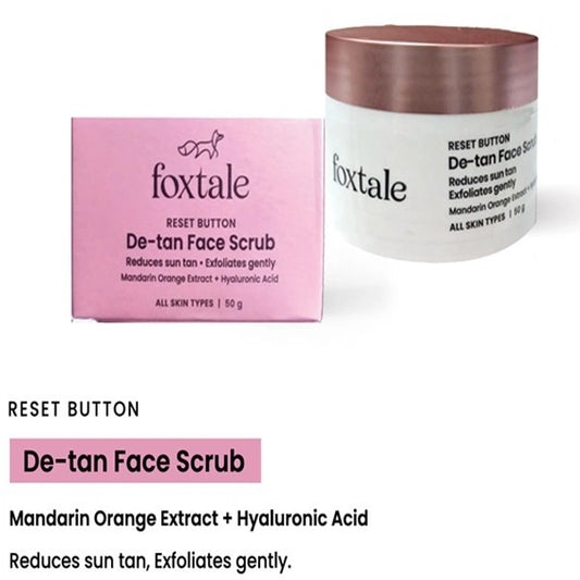 FOXTALE RESET BUTTON DE-TAN FACE SCRUB 50G