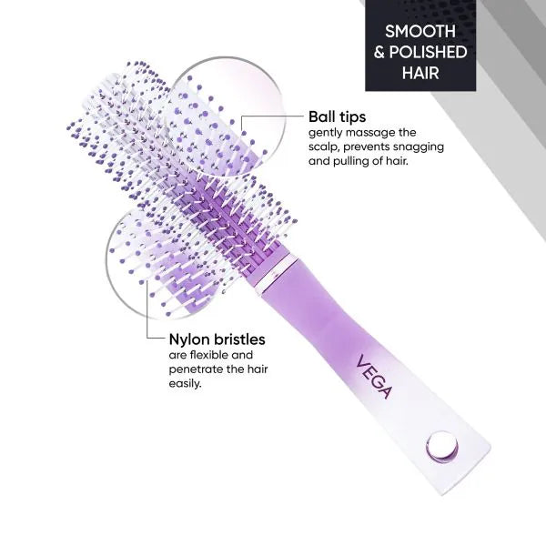 VEGA ROUND HAIR BRUSH E37-RB