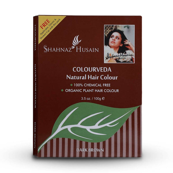 SHAHNAZ HUSAIN COLOURVEDA HAIR COLOUR DARK BROWN 100GM