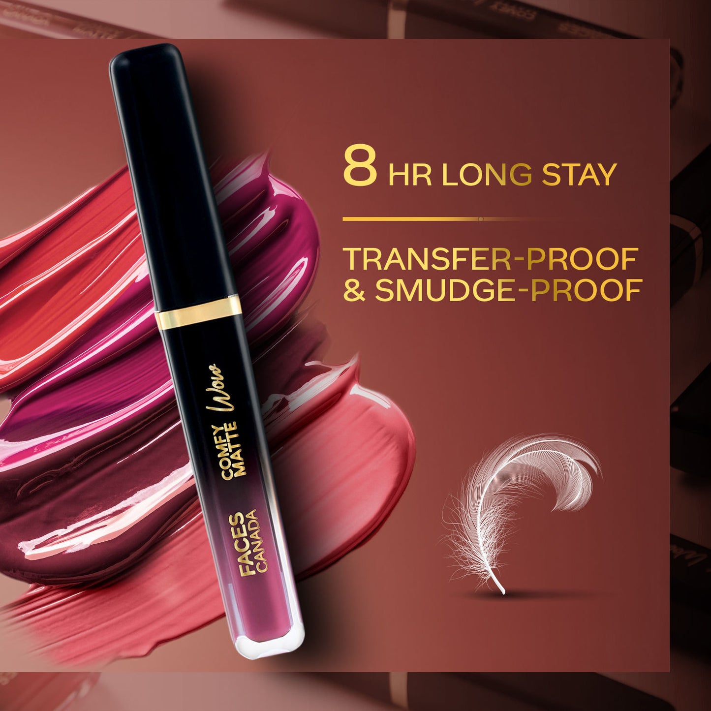 FACES COMFY MATTE WOW LIQUID LIPSTICK 10 ORCHID OPULENCE (CC6225) 3.8ML