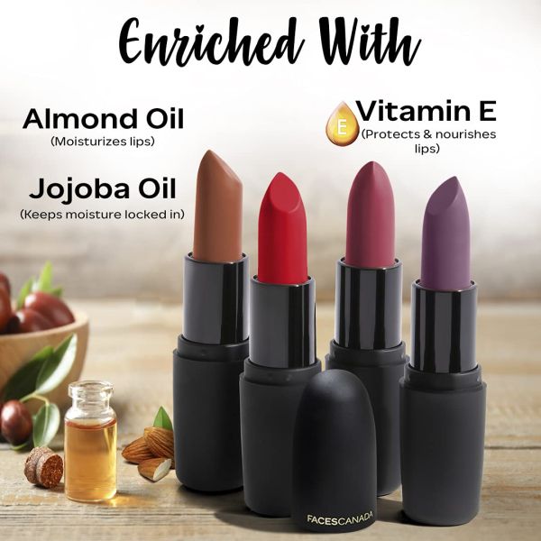 FACES WEIGHTLESS MATTE FINISH LIPSTICK 30 WINE ROUGE 4 G CC5833
