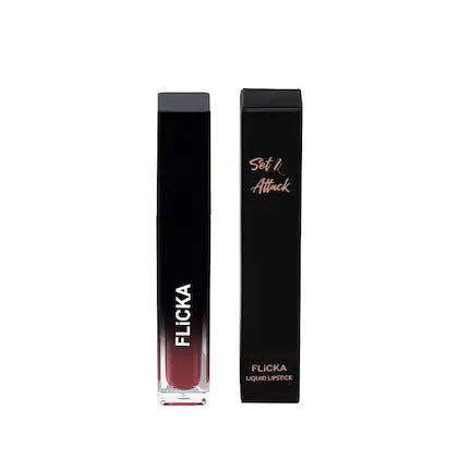 FLICKA SET AND ATTACK LIQUID LIPSTICK 17 MORNING GLAZE