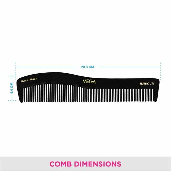 VEGA HANDMADE BLACK HAIR COMB HMBC 115