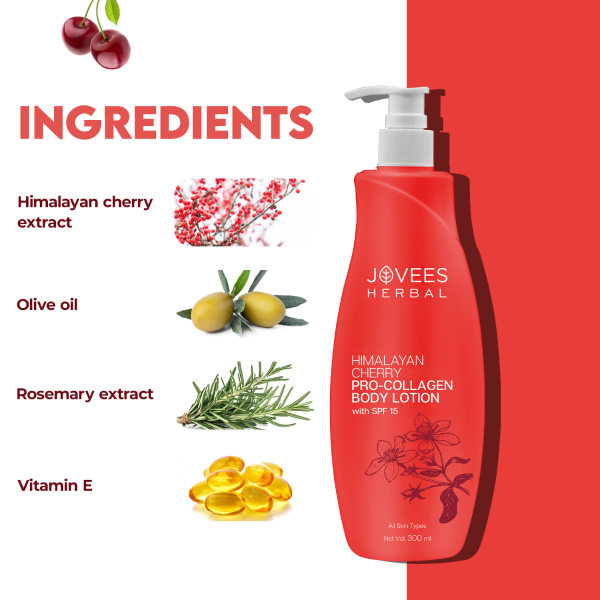 जोवीस हिमालयन चेरी बॉडी लोशन 300ML