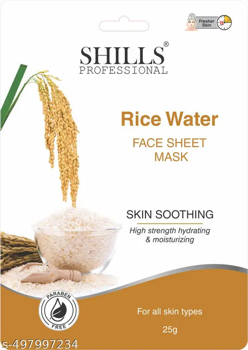 शिल्स फेस शीट मास्क चावल का पानी 25 ग्राम