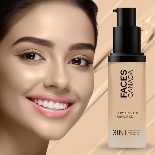 फेसेस फाउंडेशन 3IN1 012 एब्सोल्यूट आइवरी 30ML