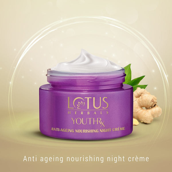 LOTUS HERBALS YOUTHRX GINEPLEX ANTI AGEING NOURISHING NIGHT CREAM 50G