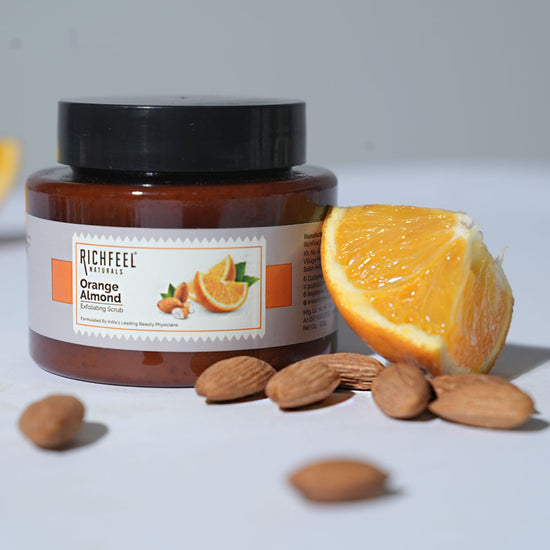 RICHFEEL ORANGE ALMOND EXFPLIATING SCRUB 100G