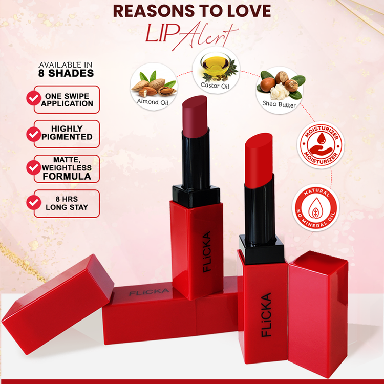 FLICKA LIP ALERT MATTE LIPSTICK 06 HORROR