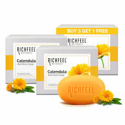 RICHFEEL CALENDULA SOAP 4IN1 PACK 300G