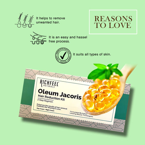 RICHFEEL OLEUM JACORIS HAIR REDUCTION KIT 200G