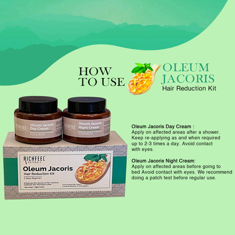 RICHFEEL OLEUM JACORIS HAIR REDUCTION KIT 200G