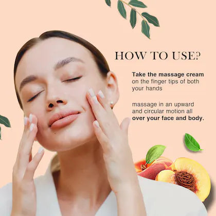RICHFEEL PEACH MOISTURISING MASSAGE CREAM 500G