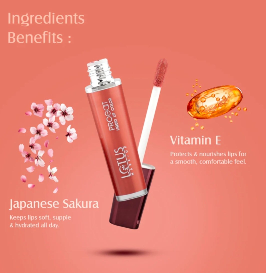 LOTUS MAKEUP PRO EDIT LIQUID LIPSTICK PC 09 COCA DESIRE 8G