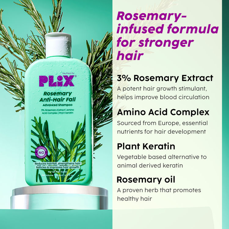 PLIX ROSEMARRY ANTI HAIR FALL ADVANCED SHAMPOO 200ML