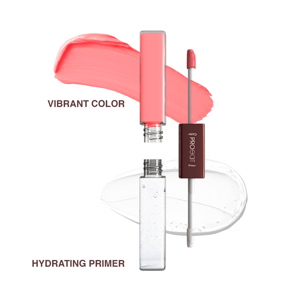 LOTUS MAKEUP PROEDIT LIP PRIMER+MATTE LIP COLOR PL06 STRAWBERRY FUSION