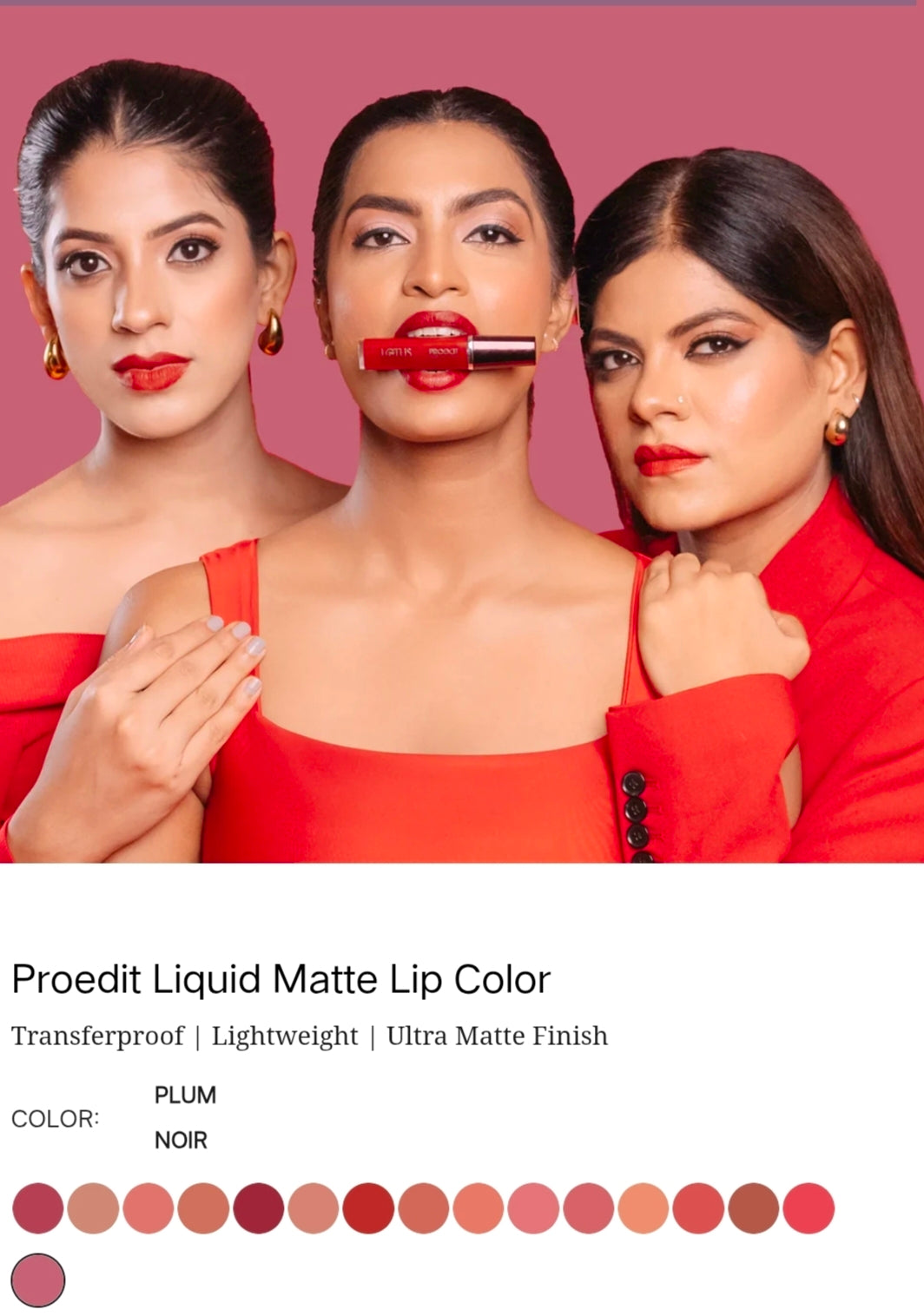 LOTUS MAKEUP PRO EDIT LIQUID LIPSTICK PC 16 PLUM NOIR 8G