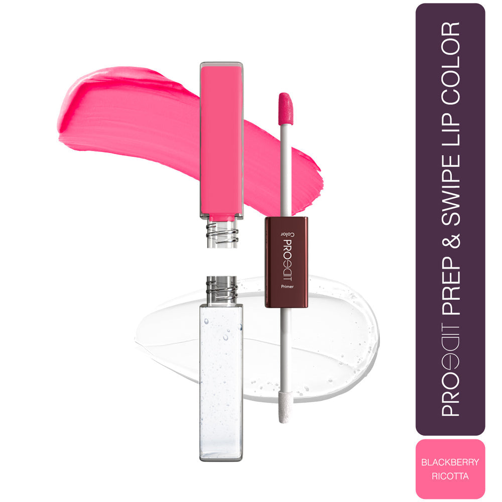 LOTUS MAKEUP PROEDIT LIP PRIMER+MATTE LIP COLOR PL09 BLACKBERRY RICOTTA