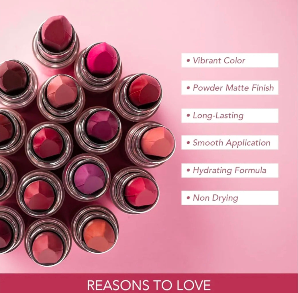 LOTUS MAKEUP ECOSTAY POWDER MATTE LIP COLOR PM16 RUBY & THE ROUGE