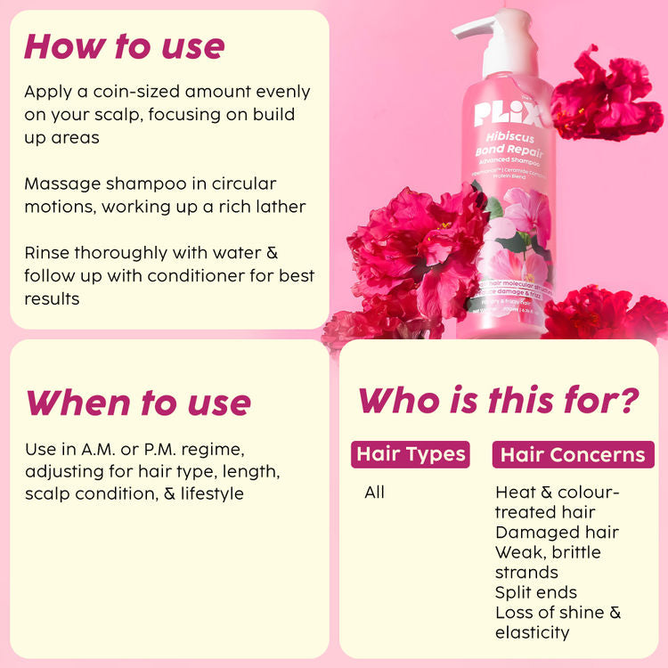 PLIX HIBISCUS BOND REPAIR SHAMPOO 200ML