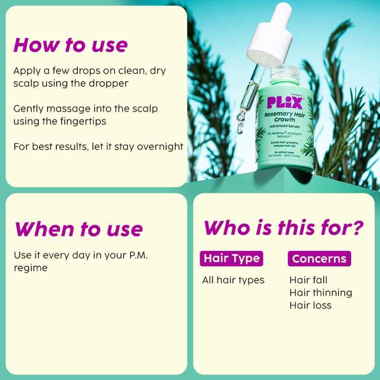 PLIX ROSEMARY HAIR GROWTH ADVANCED SERUM 30ML