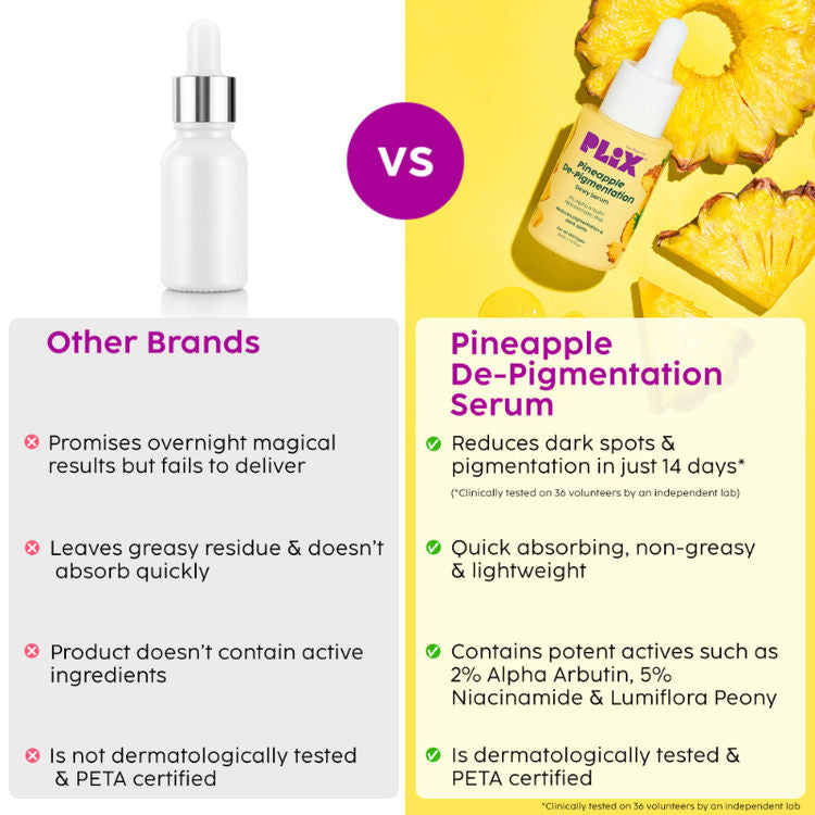 PLIX PINEAPPLE DE-PIGMENTATION DEWY SERUM 2% 30ML