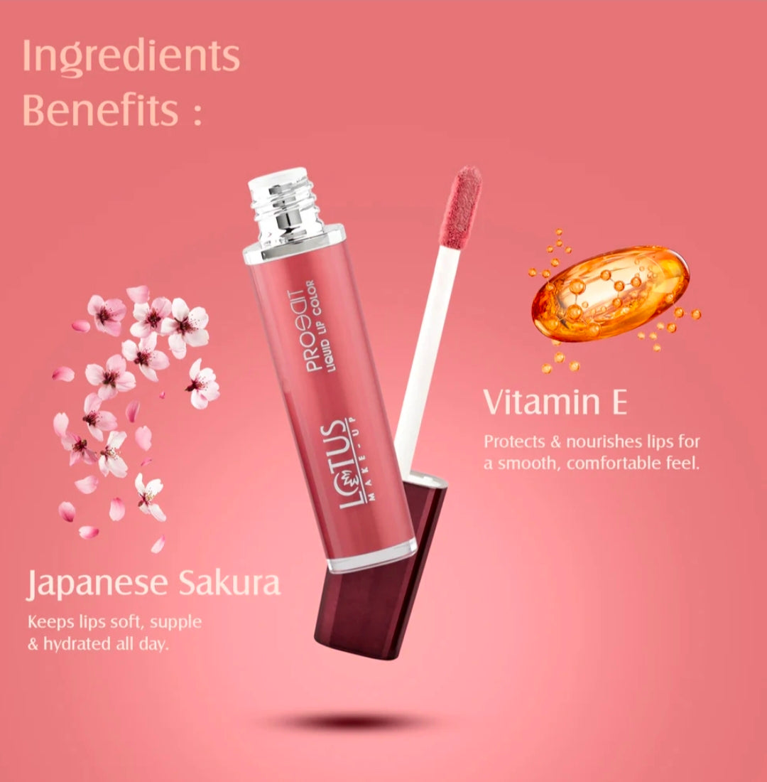 LOTUS MAKEUP PRO EDIT LIQUID LIPSTICK PLC 11 STELLA ROSE 8G
