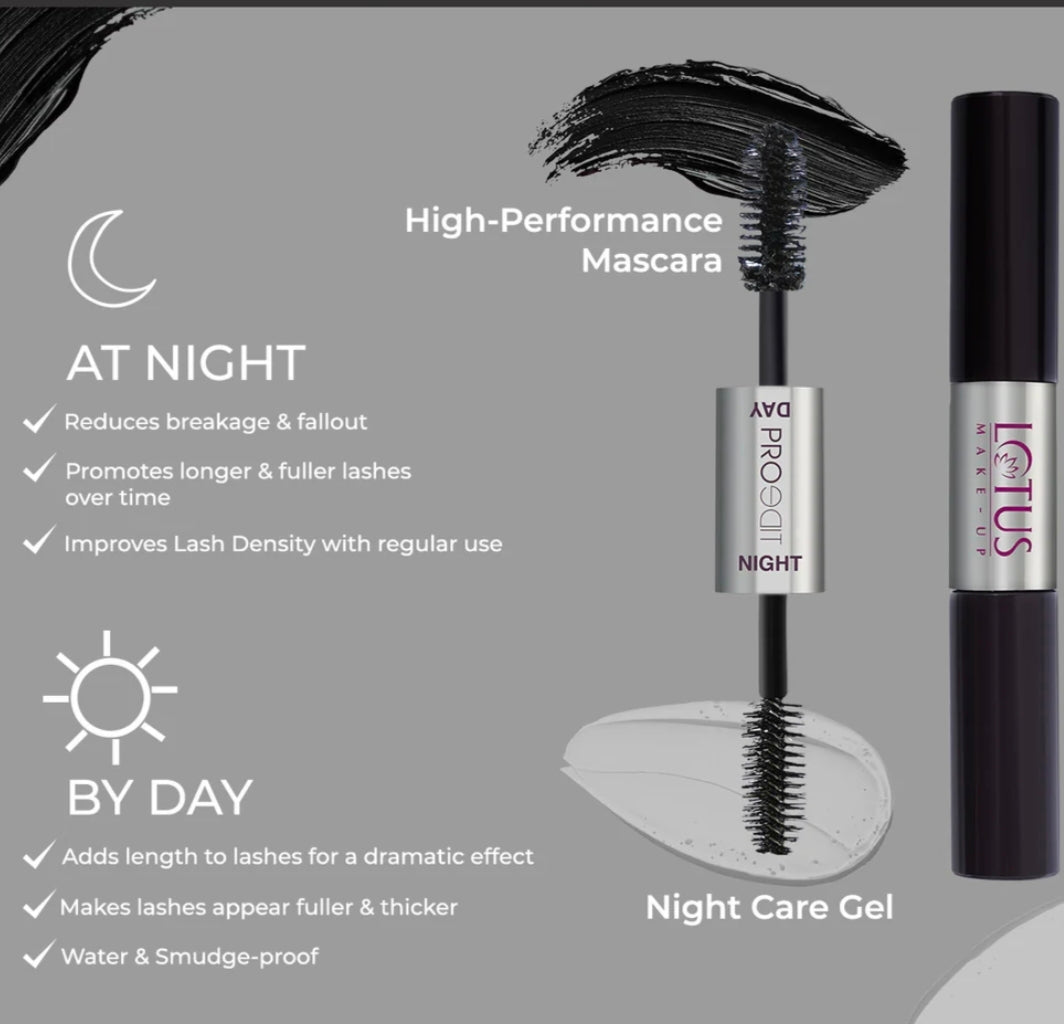 LOTUS MAKEUP PROEDIT DAY & NIGHT MASCARA