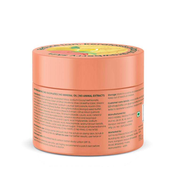 PLIX PEACHES & LEMON DETAN BUBP ERASER SCRUB 200G