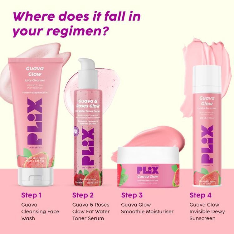 PLIX GUAVA & ROSES GLOW TONER SERUM 150ML