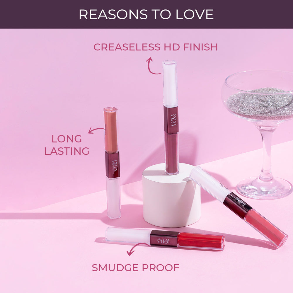LOTUS MAKEUP PROEDIT LIP PRIMER+MATTE LIP COLOR PL09 BLACKBERRY RICOTTA